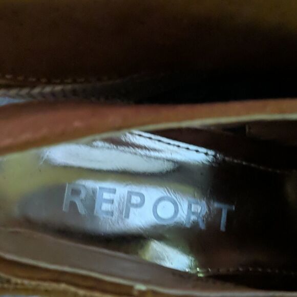 REPORT Neko tassel side tan wedges open toe - Picture 8 of 9